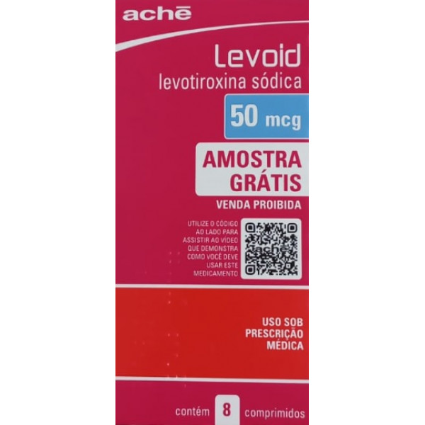 Levoid - Levotiroxina Sódica 50mcg - 8 Cápsulas